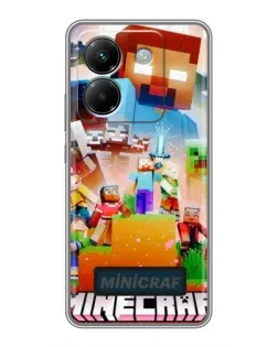 Чехол для Xiaomi Poco M7 Pro 5G с картинкой «Minecraft герои игры» Чехол для Xiaomi Poco M7 Pro 5G с картинкой «Minecraft герои игры»