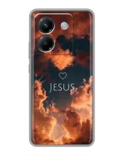 Чехол для Xiaomi Poco M7 Pro 5G с картинкой «Сияние Имени Jesus»