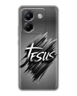Чехол для Xiaomi Poco M7 Pro 5G с картинкой «Надпись Jesus Graffiti»