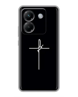 Чехол для Xiaomi Poco M7 Pro 5G с картинкой «Тонкий крест»