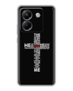 Чехол для Xiaomi Poco M7 Pro 5G с картинкой «Текстовый крест»