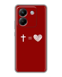 Чехол для Xiaomi Poco M7 Pro 5G с картинкой «Уравнение любви»