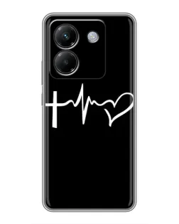 Чехол для Xiaomi Poco M7 Pro 5G с картинкой «Пульс веры»