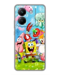 Чехол для Xiaomi Poco M7 Pro 5G с картинкой «Губка Боб и друзья» Чехол для Xiaomi Poco M7 Pro 5G с картинкой «Губка Боб и друзья»
