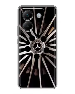 Чехол для Xiaomi Poco M7 Pro 5G с картинкой «Диск Mercedes»