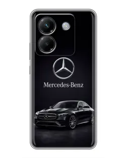 Чехол для Xiaomi Poco M7 Pro 5G с картинкой «Mercedes — решетка радиатора»