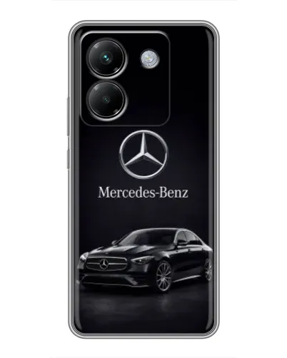 Чехол для Xiaomi Poco M7 Pro 5G с картинкой «Mercedes — решетка радиатора»