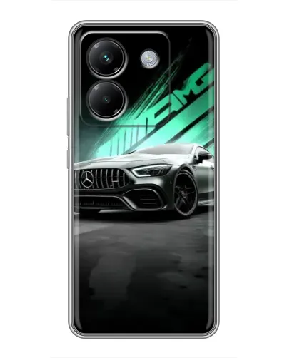 Чехол для Xiaomi Poco M7 Pro 5G с картинкой «Темный Mercedes AMG»