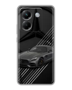 Чехол для Xiaomi Poco M7 Pro 5G с картинкой «Mercedes AMG — графика»