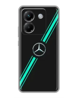 Чехол для Xiaomi Poco M7 Pro 5G с картинкой «Спортивные линии Mercedes» Чехол для Xiaomi Poco M7 Pro 5G с картинкой «Спортивные линии Mercedes»