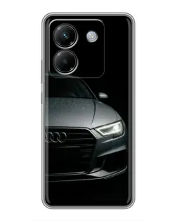 Чехол для Xiaomi Poco M7 Pro 5G с картинкой «Audi — детализация кузова»