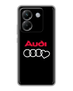 Чехол для Xiaomi Poco M7 Pro 5G с картинкой «Логотип Audi Heart»