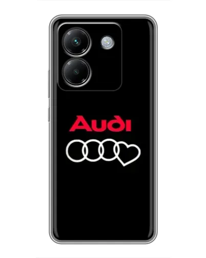 Чехол для Xiaomi Poco M7 Pro 5G с картинкой «Логотип Audi Heart»