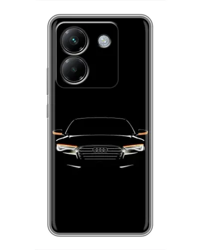 Чехол для Xiaomi Poco M7 Pro 5G с картинкой «Audi — ночной контур»