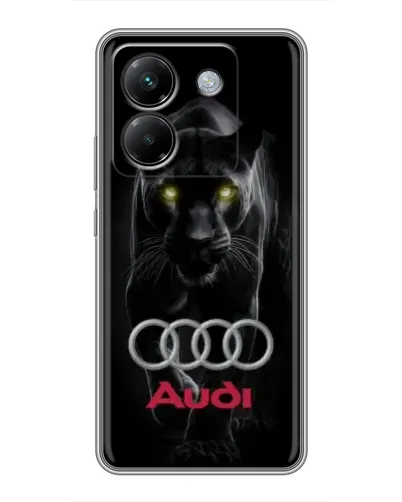 Чехол для Xiaomi Poco M7 Pro 5G с картинкой «Пантера и Audi»