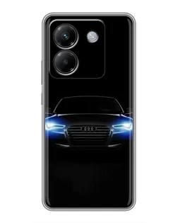 Чехол для Xiaomi Poco M7 Pro 5G с картинкой «Audi в неоне»