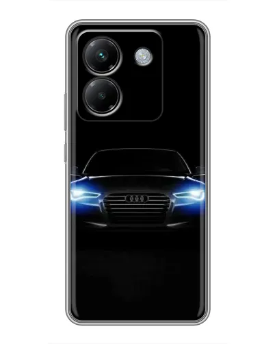 Чехол для Xiaomi Poco M7 Pro 5G с картинкой «Audi в неоне»