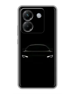 Чехол для Xiaomi Poco M7 Pro 5G с картинкой «Взгляд Audi в темноте»