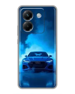 Чехол для Xiaomi Poco M7 Pro 5G с картинкой «Audi — голубая энергия»