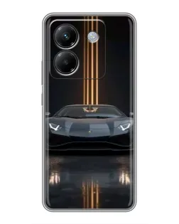 Чехол для Xiaomi Poco M7 Pro 5G с картинкой «Lamborghini золотые линии» Чехол для Xiaomi Poco M7 Pro 5G с картинкой «Lamborghini золотые линии»