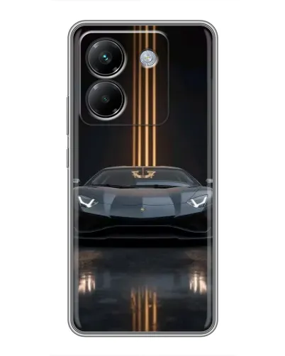 Чехол для Xiaomi Poco M7 Pro 5G с картинкой «Lamborghini золотые линии» Чехол для Xiaomi Poco M7 Pro 5G с картинкой «Lamborghini золотые линии»