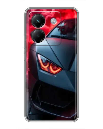 Чехол для Xiaomi Poco M7 Pro 5G с картинкой «Lamborghini красное сияние» Чехол для Xiaomi Poco M7 Pro 5G с картинкой «Lamborghini красное сияние»