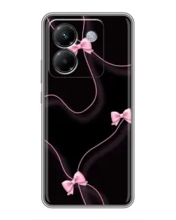 Чехол для Xiaomi Poco M7 Pro 5G с картинкой «Розовые ленты»