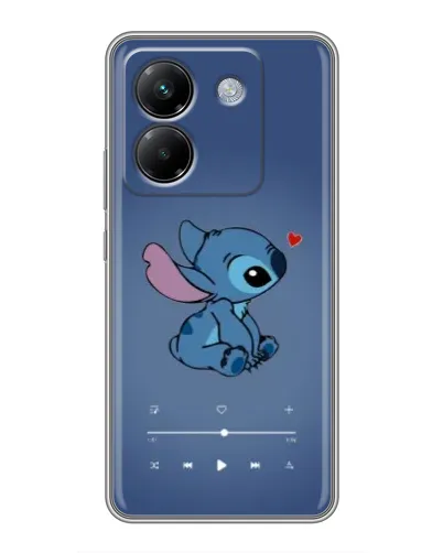 Чехол для Xiaomi Poco M7 Pro 5G с картинкой «Музыкальный Stitch»