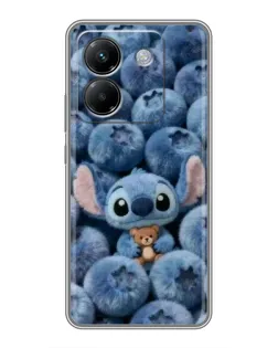 Чехол для Xiaomi Poco M7 Pro 5G с картинкой «Стич и голубика»