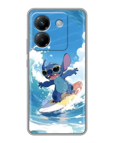 Чехол для Xiaomi Poco M7 Pro 5G с картинкой «Стич на волне»