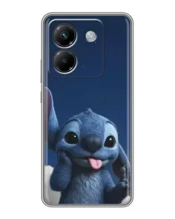 Чехол для Xiaomi Poco M7 Pro 5G с картинкой «Стич в облаках»