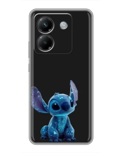 Чехол для Xiaomi Poco M7 Pro 5G с картинкой «Стич на черном»