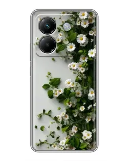 Чехол для Xiaomi Poco M7 Pro 5G с картинкой «Ветка мелких белых цветов» Чехол для Xiaomi Poco M7 Pro 5G с картинкой «Ветка мелких белых цветов»