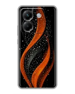 Чехол для Xiaomi Poco M7 Pro 5G с картинкой «Огненная звездная волна»