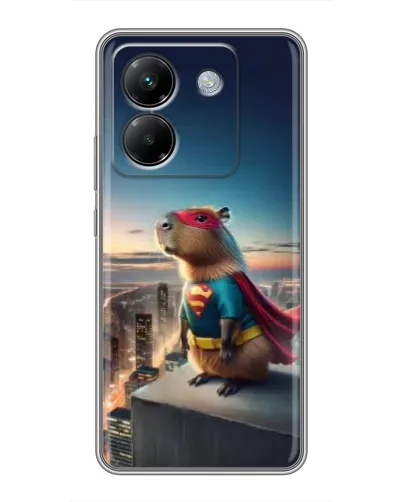 Чехол для Xiaomi Poco M7 Pro 5G с картинкой «Капи-мен супергерой» Чехол для Xiaomi Poco M7 Pro 5G с картинкой «Капи-мен супергерой»