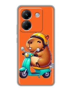 Чехол для Xiaomi Poco M7 Pro 5G с картинкой «Капибара на скутере» Чехол для Xiaomi Poco M7 Pro 5G с картинкой «Капибара на скутере»