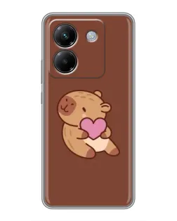 Чехол для Xiaomi Poco M7 Pro 5G с картинкой «Капибара с сердцем» Чехол для Xiaomi Poco M7 Pro 5G с картинкой «Капибара с сердцем»