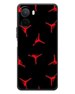 Чехол для Xiaomi POCO M7 с картинкой «Jordan Red Pattern»