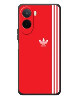 Чохол для Xiaomi POCO M7 з картинкою «Червоний мінімалізм Adidas»