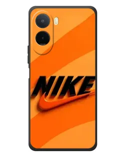Чехол для Xiaomi POCO M7 с картинкой «Оранжевый драйв Nike»