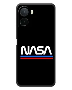 Чехол для Xiaomi POCO M7 с картинкой «NASA — классика Red Blue»