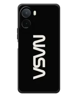 Чехол для Xiaomi POCO M7 с картинкой «NASA — вертикальный логотип»