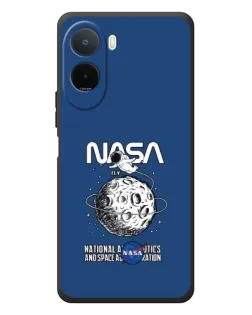 Чехол для Xiaomi POCO M7 с картинкой «NASA — лунная миссия»