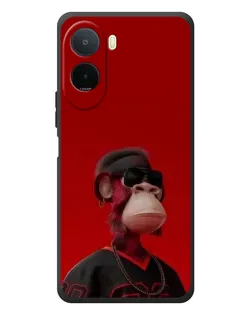 Чехол для Xiaomi POCO M7 с картинкой «Bored Ape в красном»