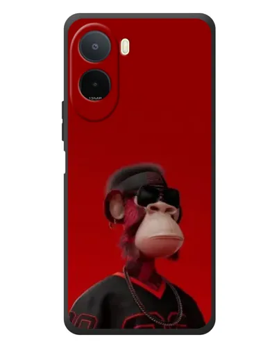 Чехол для Xiaomi POCO M7 с картинкой «Bored Ape в красном» Чехол для Xiaomi POCO M7 с картинкой «Bored Ape в красном»