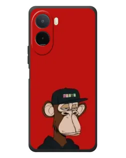 Чехол для Xiaomi POCO M7 с картинкой «Bored Ape — красный фон»