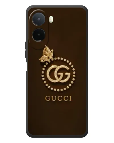 Чехол для Xiaomi POCO M7 с картинкой «Gucci — золотая бабочка»