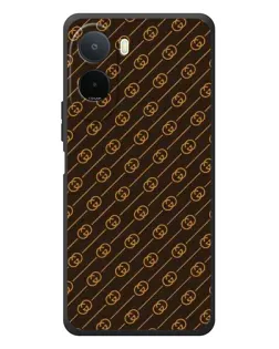 Чехол для Xiaomi POCO M7 с картинкой «Gucci — золотые диагонали»