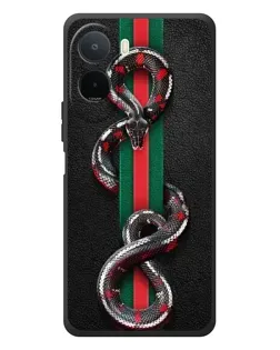 Чехол для Xiaomi POCO M7 с картинкой «Gucci — змея на полосе» Чехол для Xiaomi POCO M7 с картинкой «Gucci — змея на полосе»