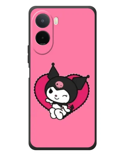 Чехол для Xiaomi POCO M7 с картинкой «Kuromi — любовь в сердце»